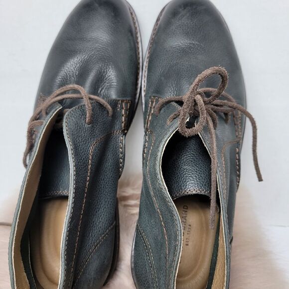 Lucky Dark Green/Gray Leather Men\'s  Chukka Boot Shoes Size 11 main image 4